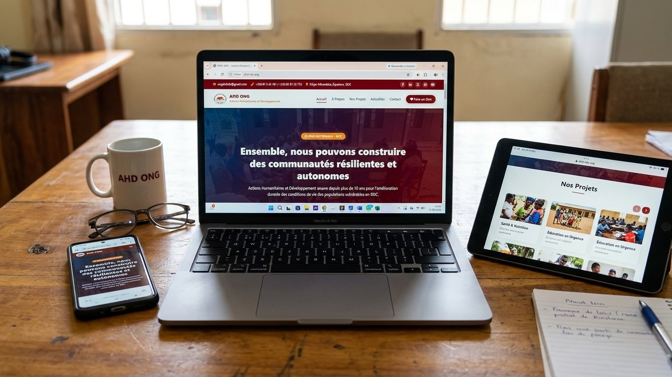 Mise en ligne du site AHD